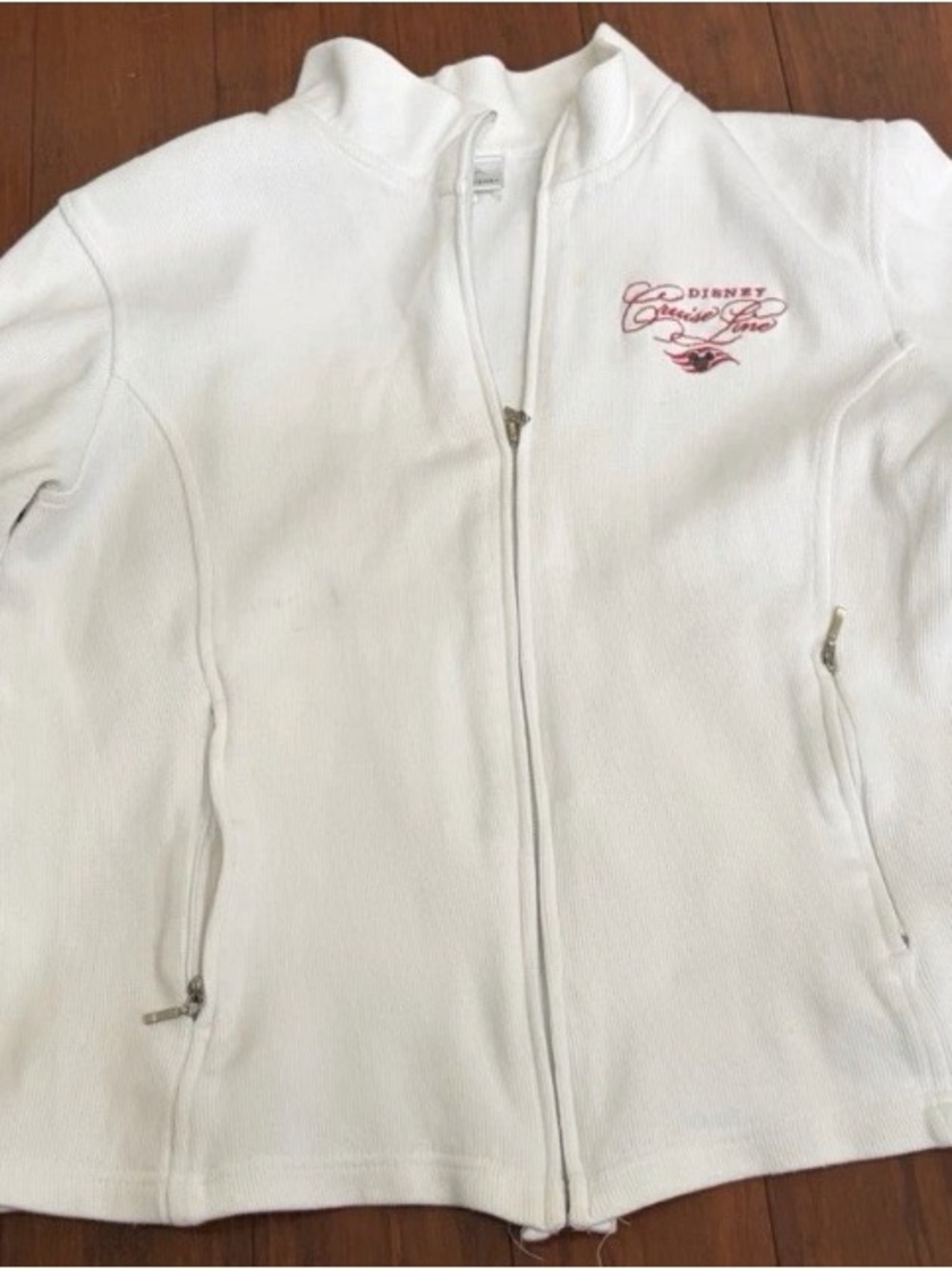 Disney Cruise Line DCL Women White Performace Jacket Size Small